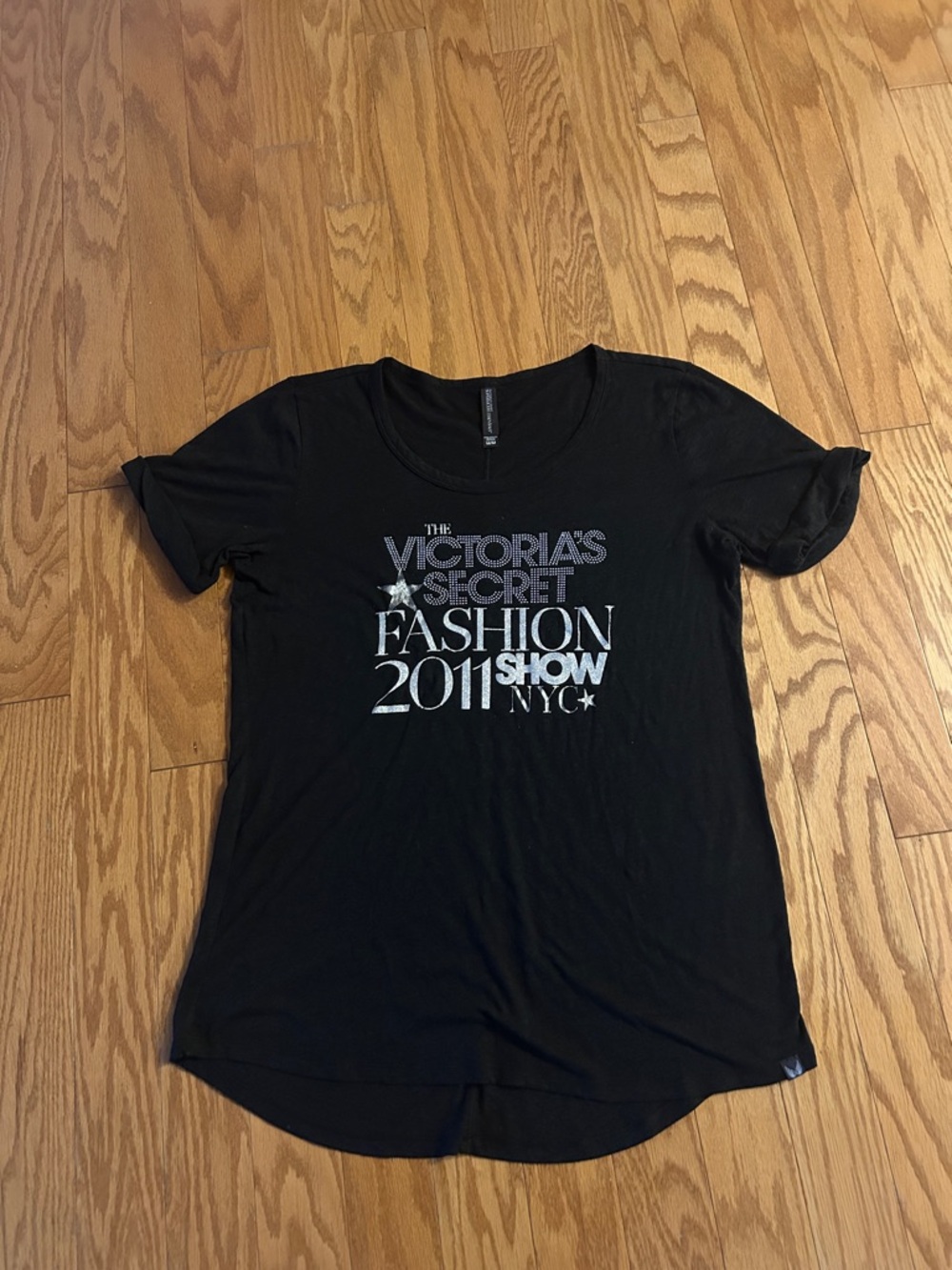 Victoria's Secret Black Graphic Short-Sleeve Tee